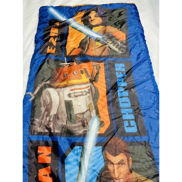 Star Wars Rebels Folded 30" X 54" Sleeping Bag Featuring Erza, Chipper Kanan Kid - Picture 3 of 12